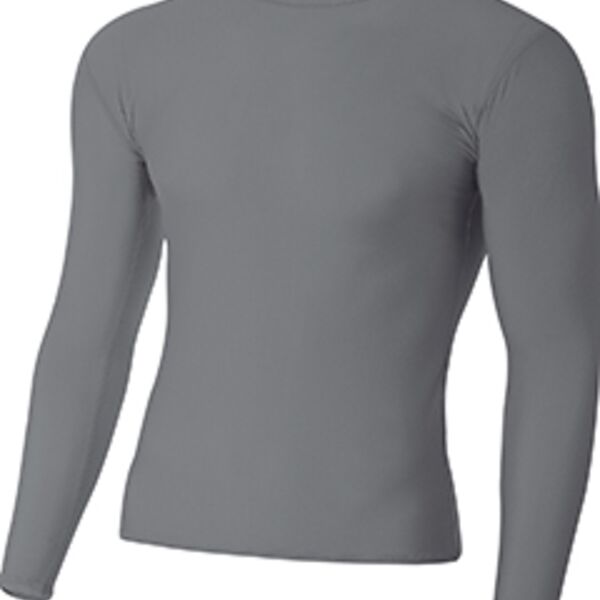 Youth Long Sleeve Compression Crewneck T-Shirt Thumbnail