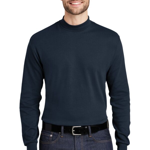 Interlock Knit Mock Turtleneck Thumbnail