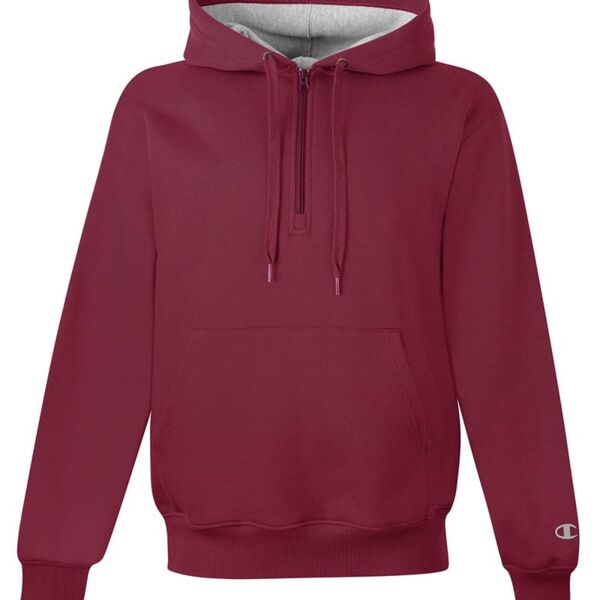 Unisex Cotton Max Hooded Quarter-Zip Sweatshirt Thumbnail