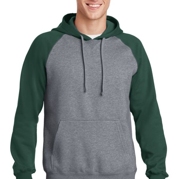 Raglan Colorblock Pullover Hooded Sweatshirt - AF Thumbnail