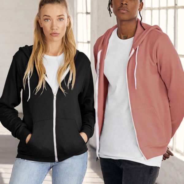Unisex Sponge Fleece Full Zip Hoodie - AF Thumbnail