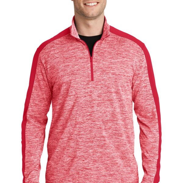 PosiCharge ® Electric Heather Colorblock 1/4 Zip Pullover - AF Thumbnail