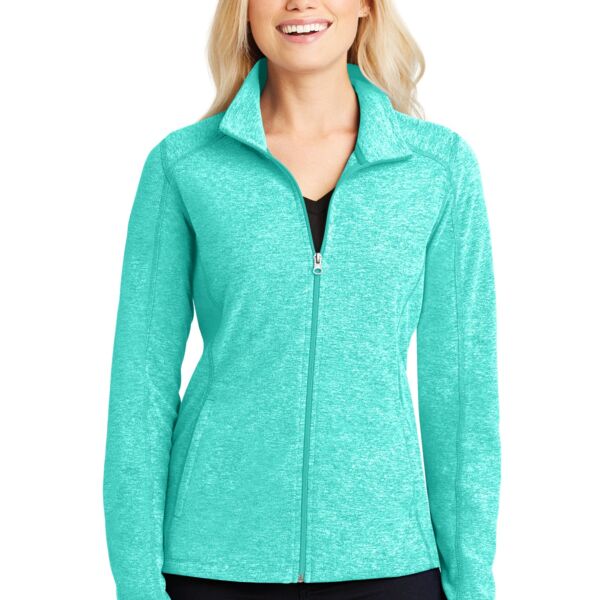 Ladies Heather Microfleece Full Zip Jacket - AF Thumbnail