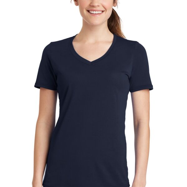 Ladies Performance Blend V Neck Tee - AF Thumbnail