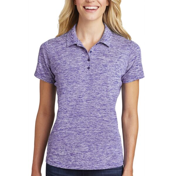 Ladies PosiCharge ® Electric Heather Polo - AF Thumbnail