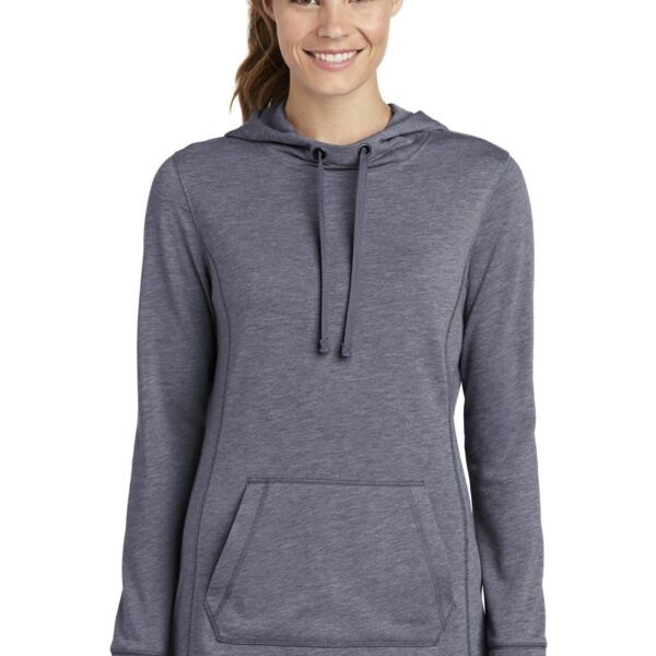 Ladies PosiCharge ® Tri Blend Wicking Fleece Hooded Pullover - AF Thumbnail