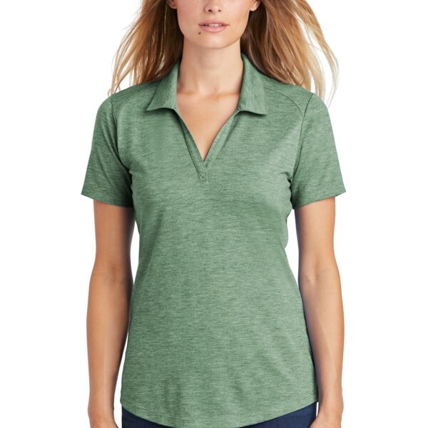 Ladies PosiCharge ® Tri Blend Wicking Polo - AF Thumbnail