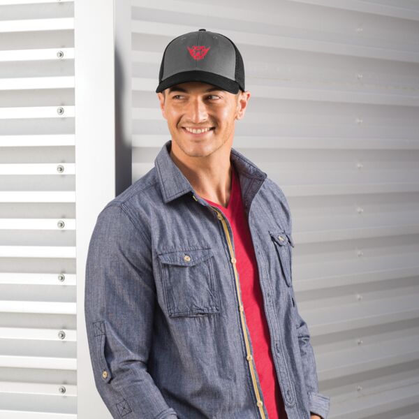 Snapback Contrast Front Mesh Cap - AF Thumbnail