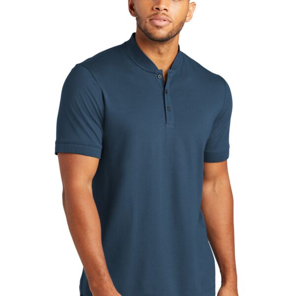 Stretch Pique Henley - AF Thumbnail
